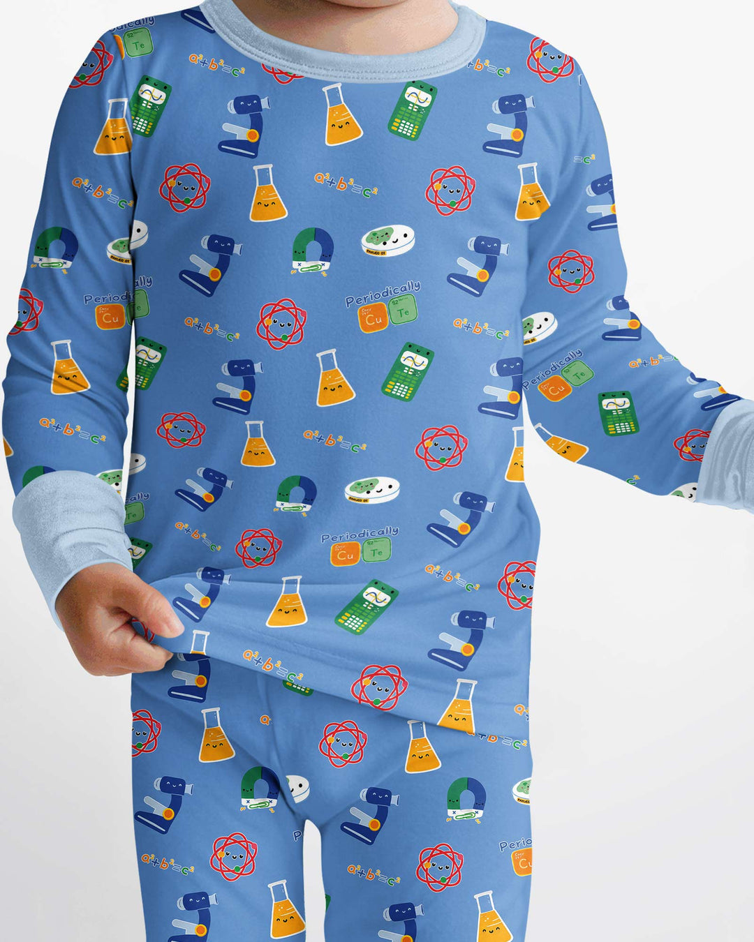 Scientist Lover Family Matching Bamboo Two Piece Long Sleeve Pajama Set