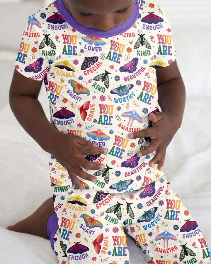 Proud Wings Family Matching Bamboo Two Piece Short Sleeve Pajama Set