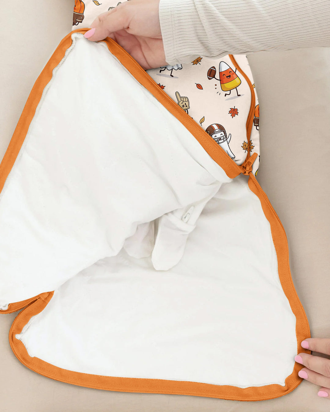 Fall Day Football Bamboo Sleep Bag