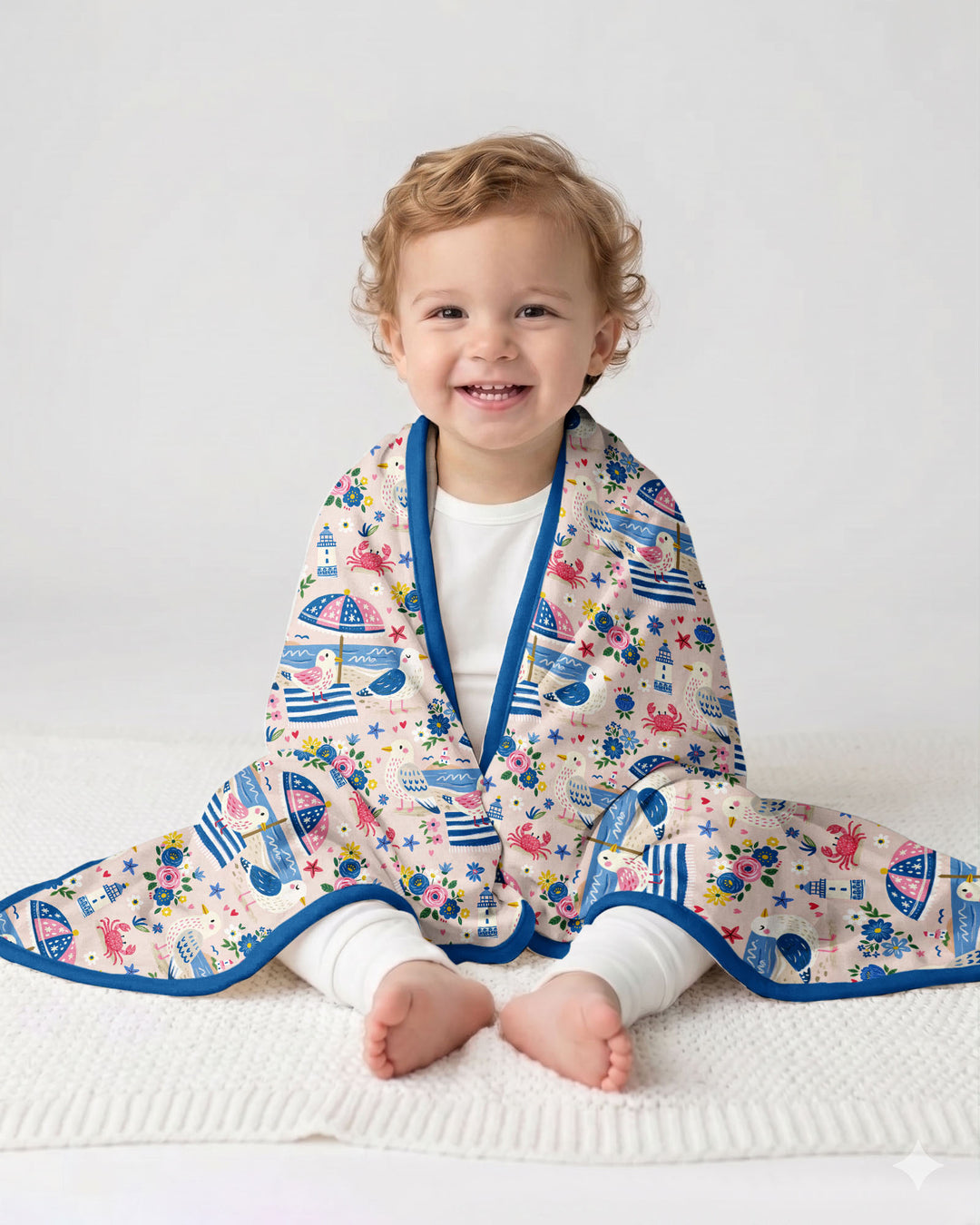 A Day At The Shore Bamboo Blanket