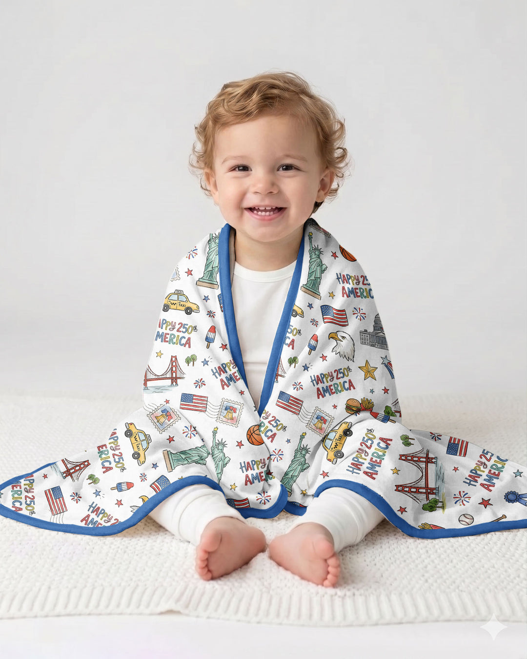 America 250 Celebration Bamboo Blanket