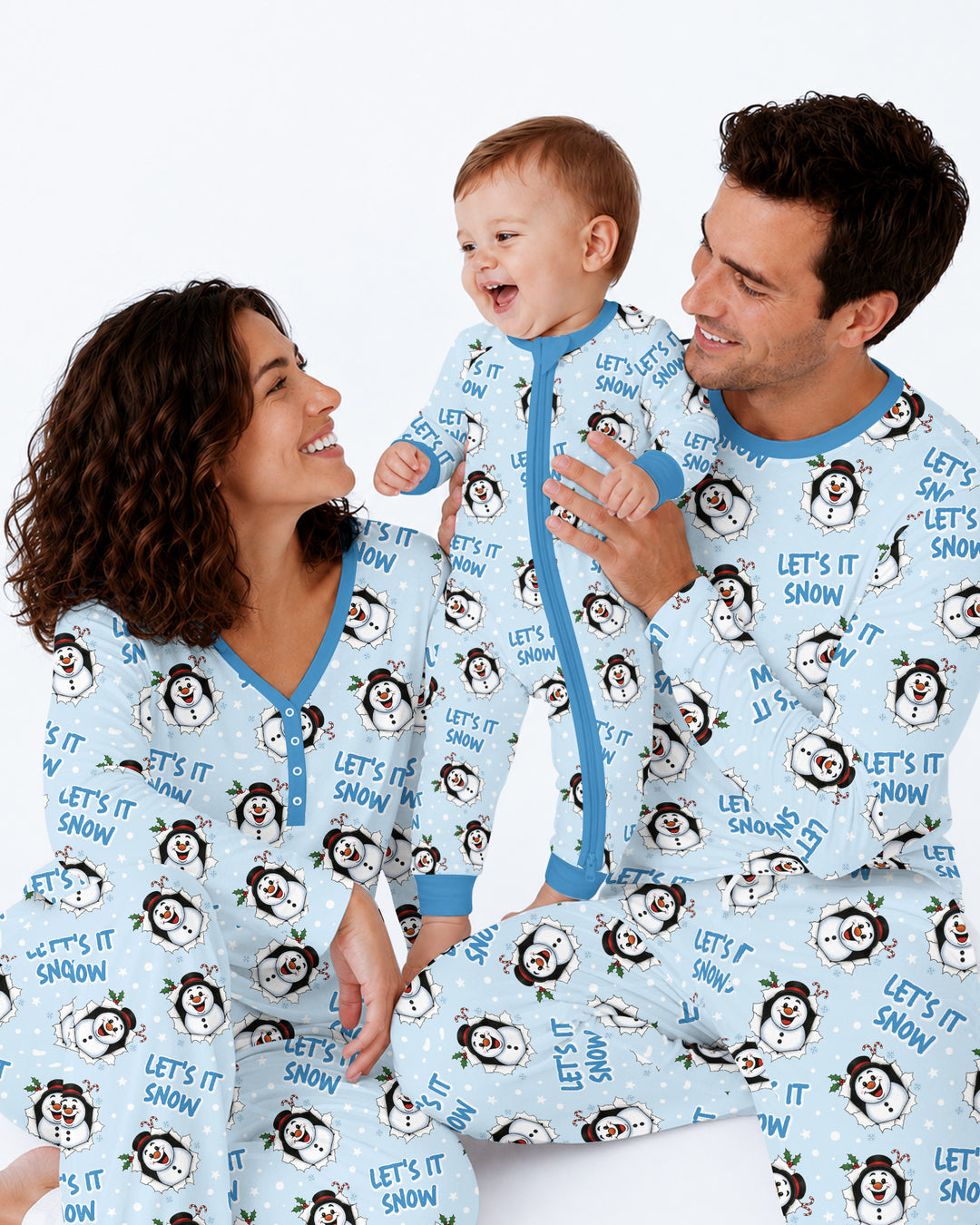 Funny Snowman Bamboo Men's Pajama Set