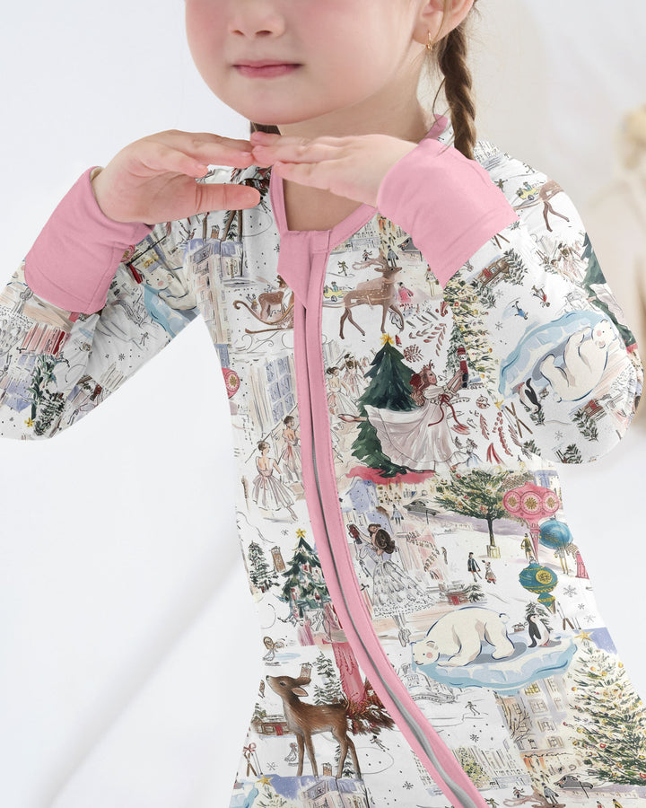 Enchanted Winter Wonderland Bamboo Convertible Zippy