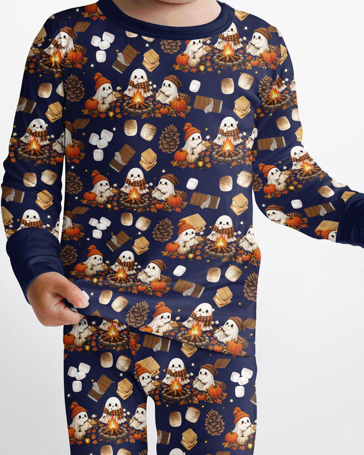 Campfire Boo Bamboo Two Piece Long Sleeve Pajama Set