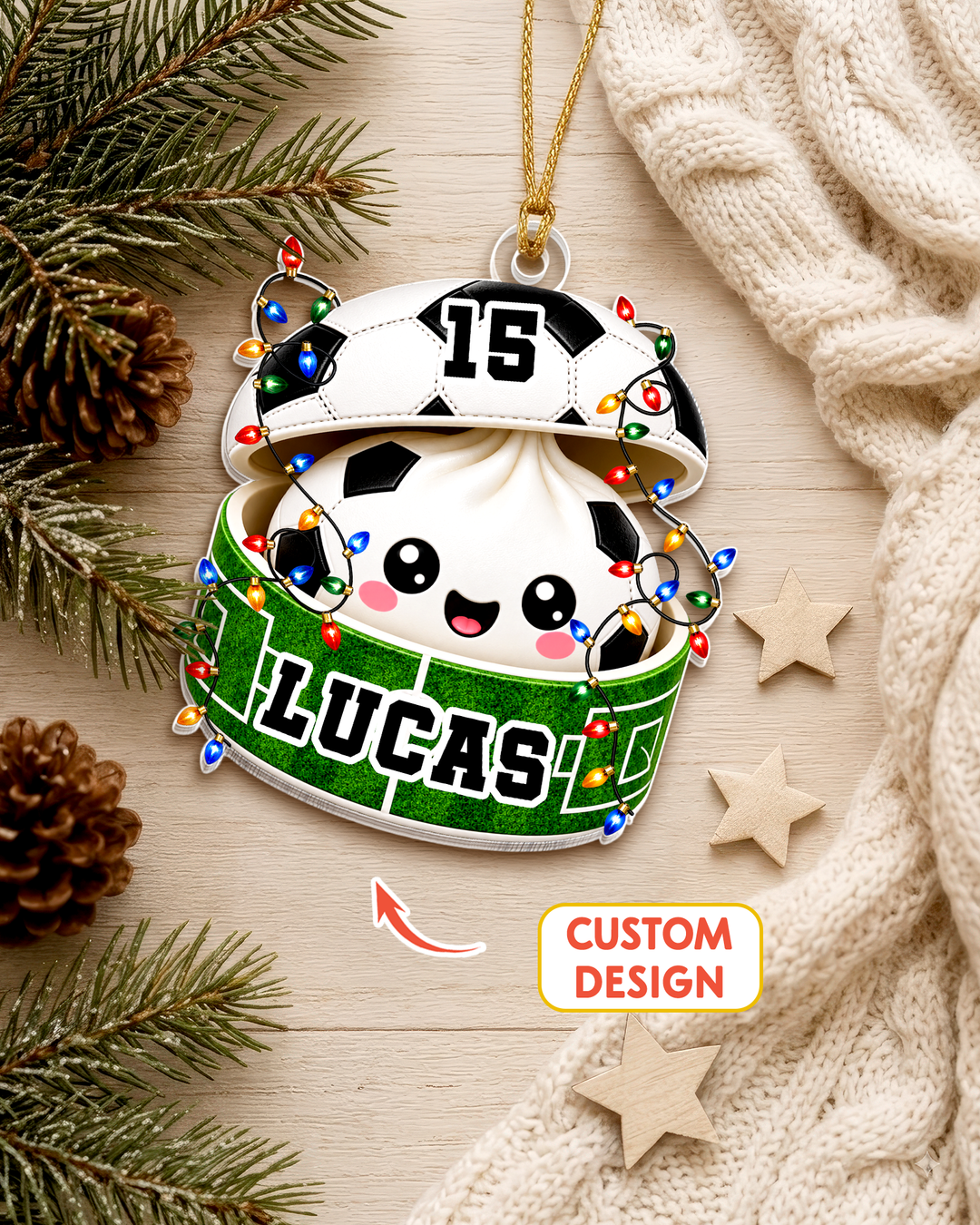 Sport Ball Dumpling - Personalized Acrylic Ornament