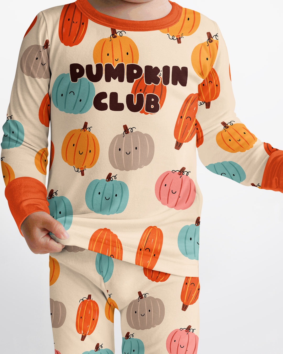 Mommy's Little Pumpkin  Bamboo Two Piece Long Sleeve Pajama Set