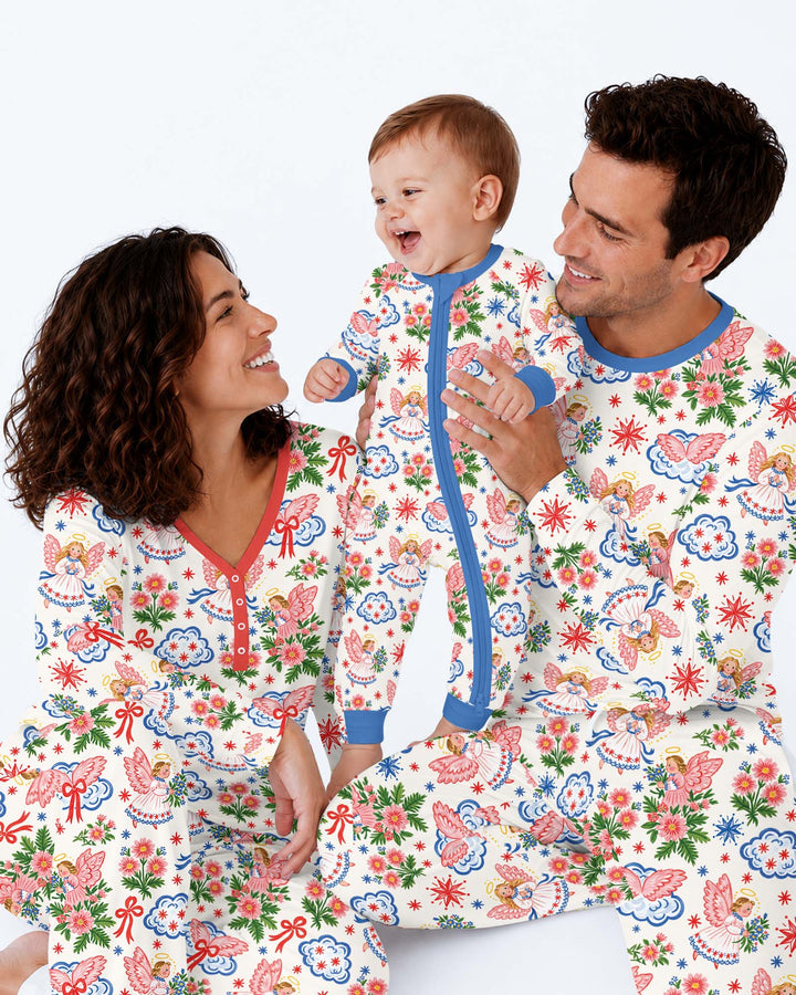 Angel Christmas Bamboo Men's Pajama Set