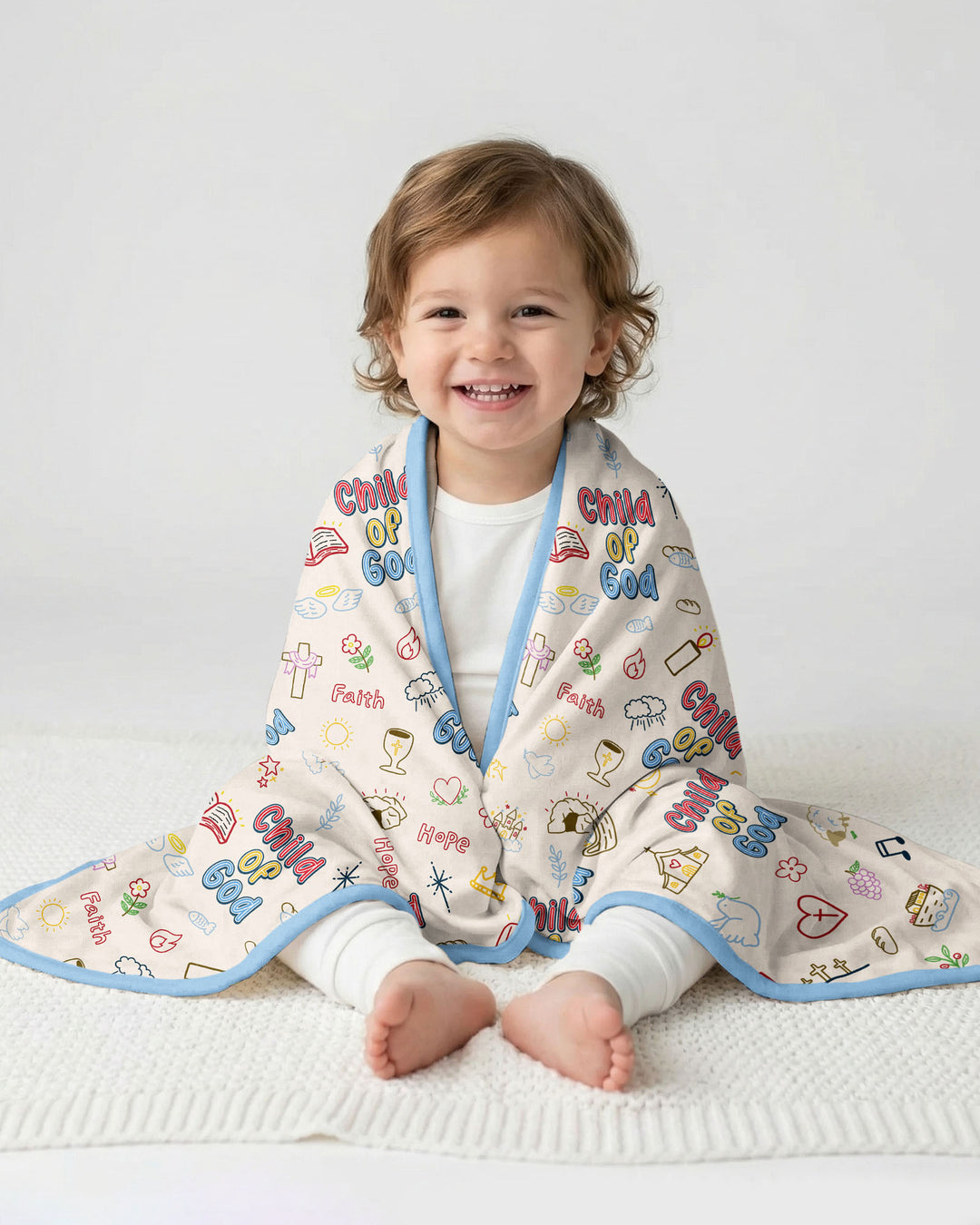 A Child Of God Family Matching Bamboo Blanket