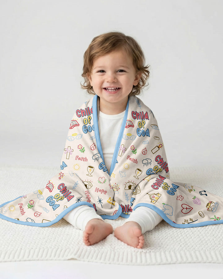 A Child Of God Family Matching Bamboo Blanket