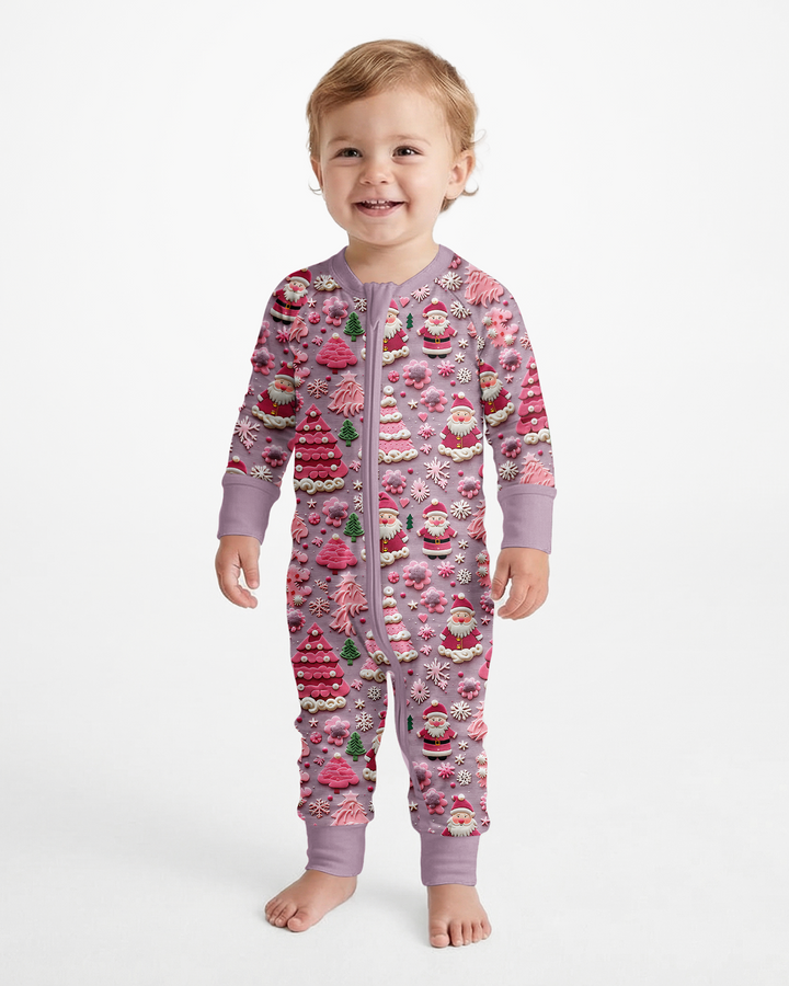 Pink Snowmen Bamboo Convertible Zippy
