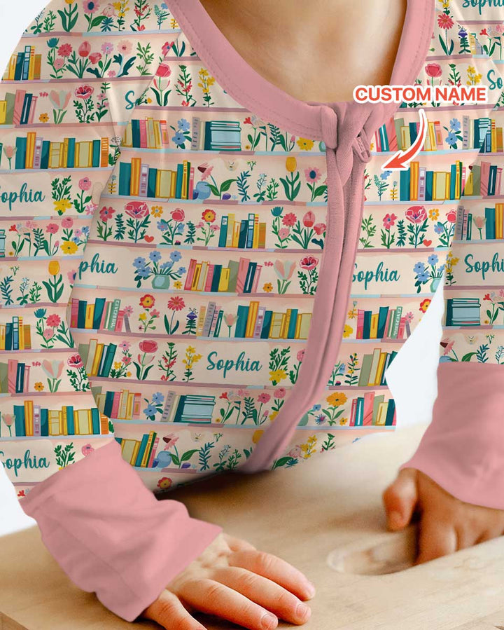 Personalized Book Lover Bamboo Convertible Zippy