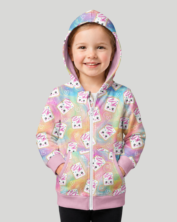Kawaii Sprinkle Pastry  Bamboo Zip Hoodie
