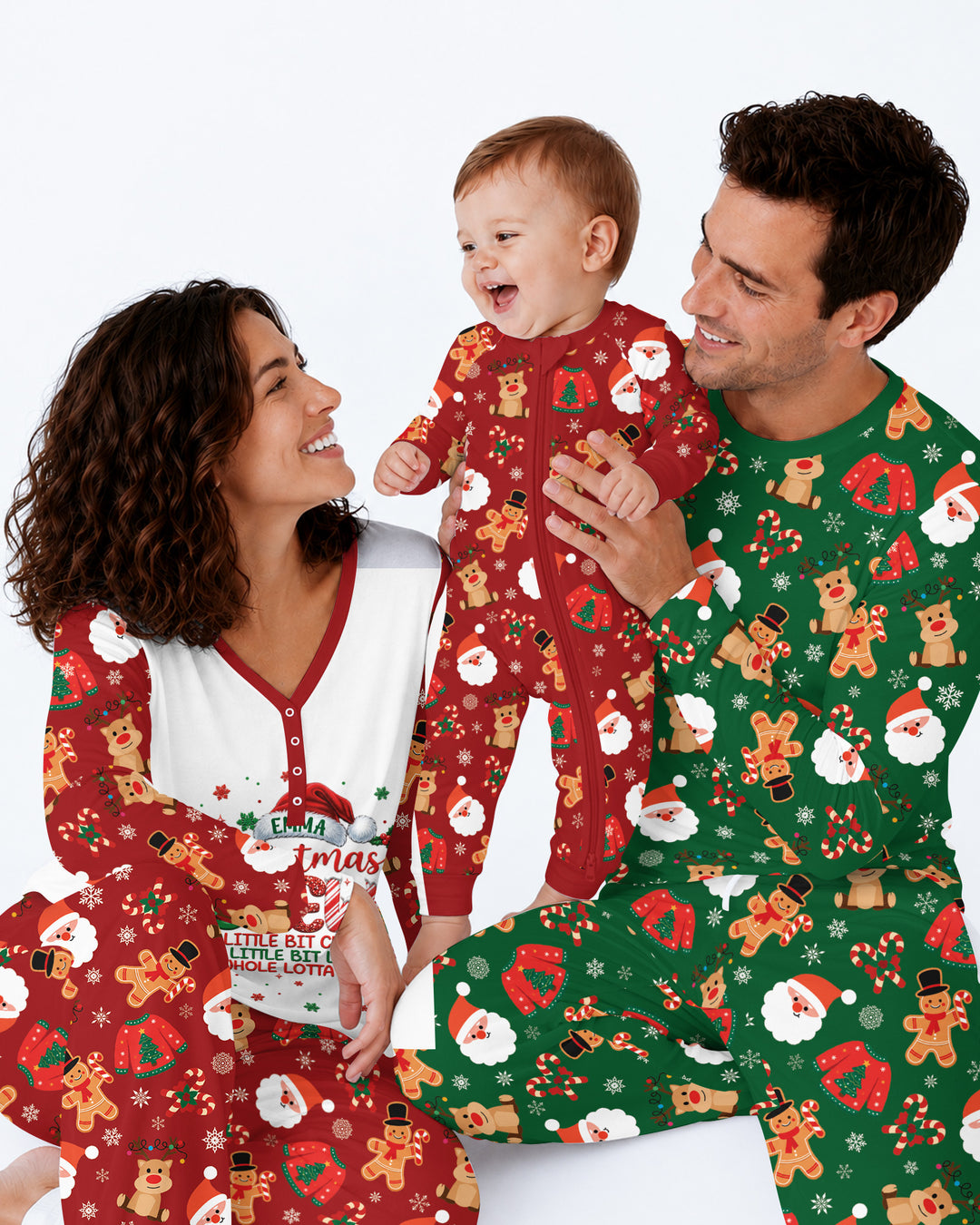 Personalized Christmas Crew Family Matching Bamboo Men's Pajama Set