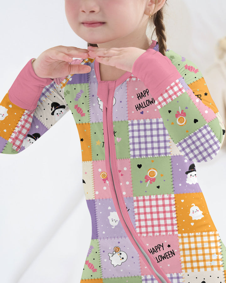 Cute Halloween Patchwork Bamboo Convertible Zippy