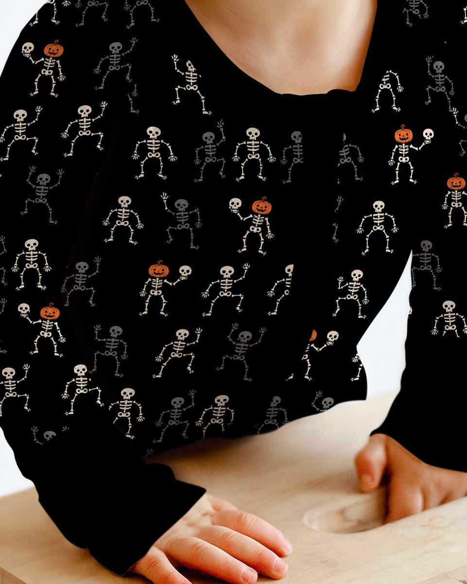 Halloween Dancing Skeleton Bamboo Convertible Zippy