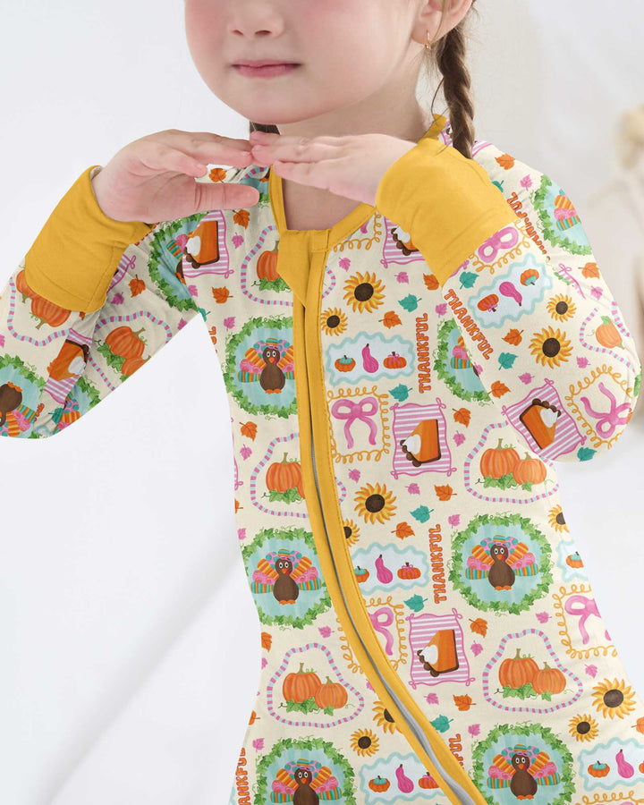 Sweet Thanksgiving Harvest Bamboo Convertible Zippy