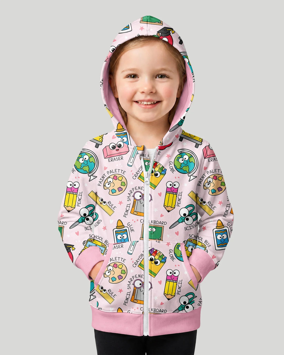 Happy School Pals Bamboo Zip Hoodie