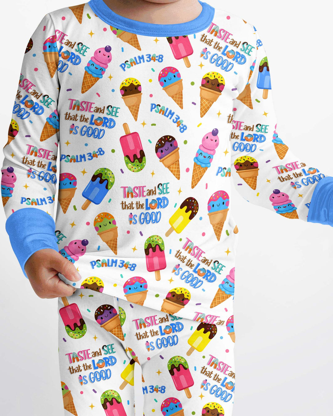 Template Bamboo Two Piece Long Sleeve Pyjamas Set