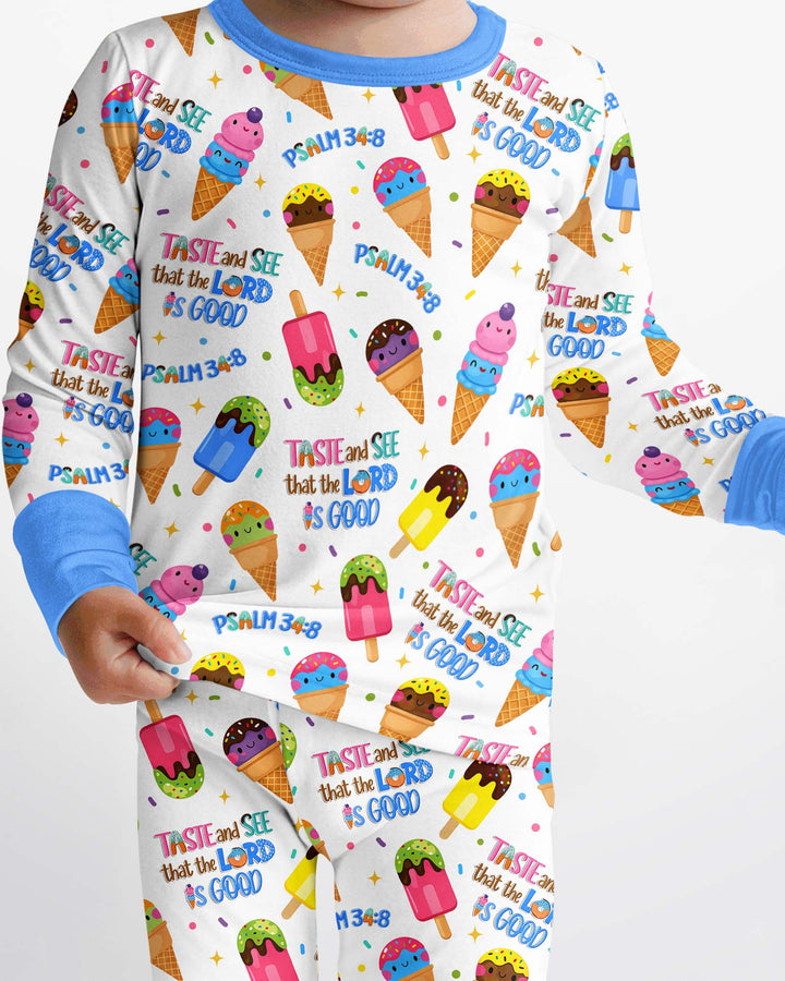 Template Bamboo Two Piece Long Sleeve Pyjamas Set
