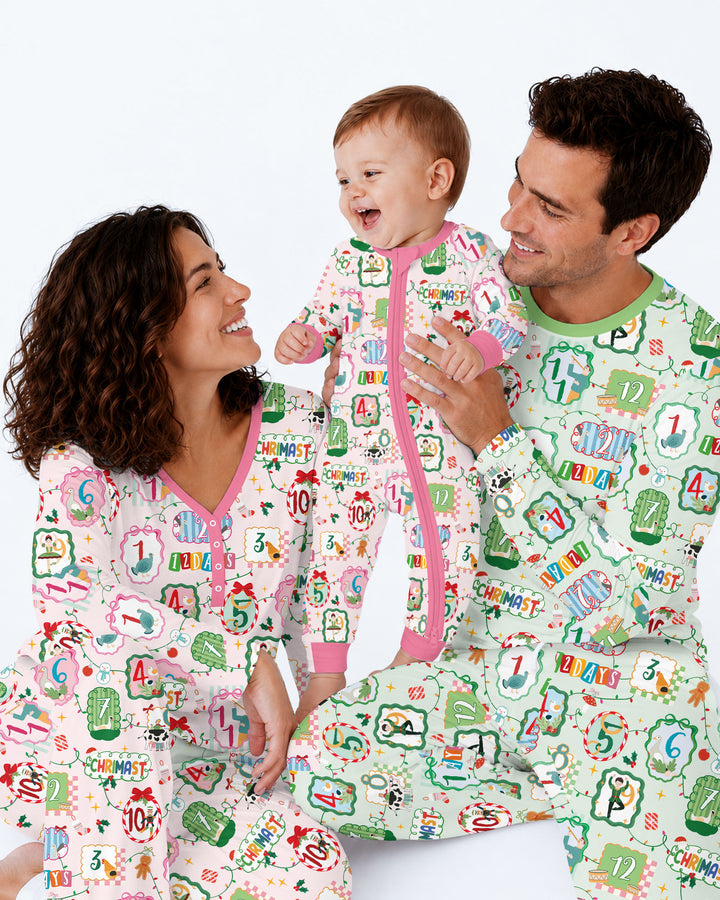 12 Christmas Prayers Bamboo Men's Pajama Set