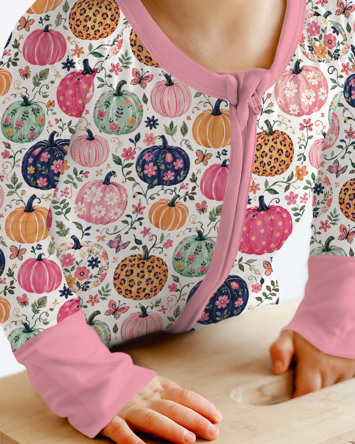 Floral Pumpkin Bamboo Convertible Zippy