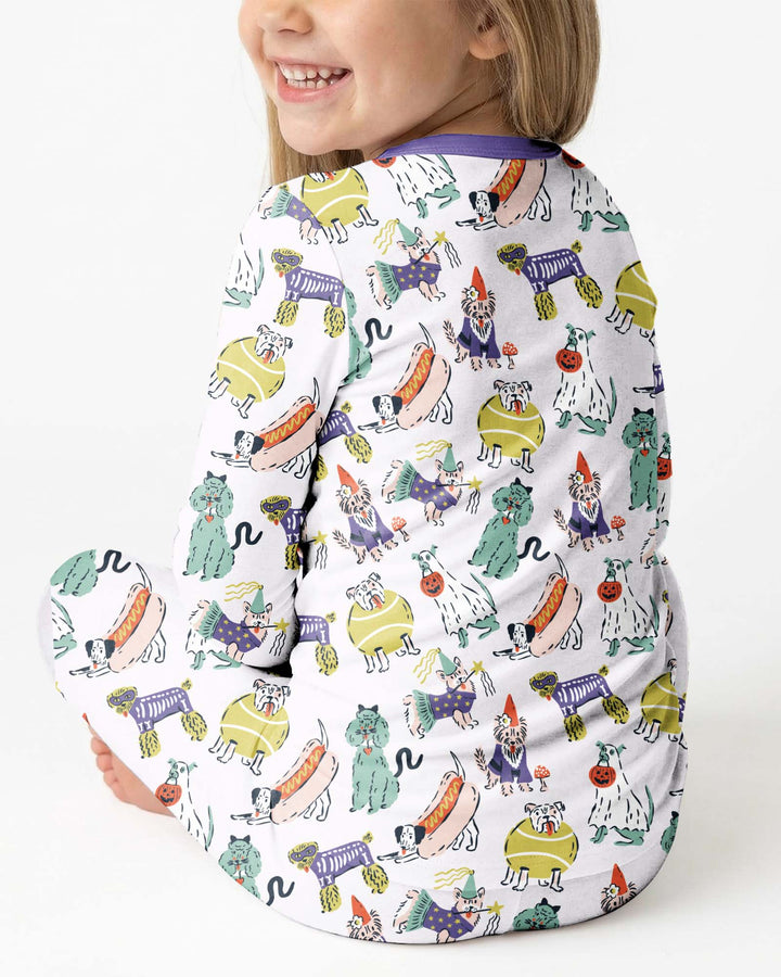 Bark-O-Ween Bamboo Two Piece Long Sleeve Pajama Set