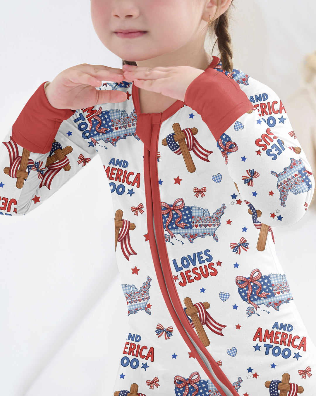 Loves Jesus And America Too Bamboo Convertible Zippy