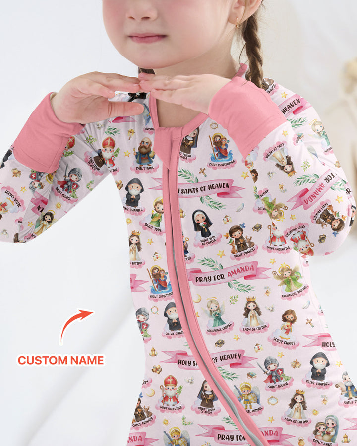 Holy Saints of Heaven Custom Name Bamboo Convertible Zippy