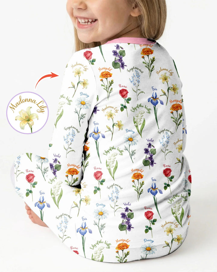 Marian Garden Bamboo Two Piece Long Sleeve Pajama Set