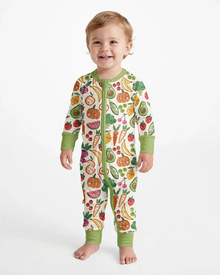 Veggie Friends Family Matching Bamboo Convertible Zippy