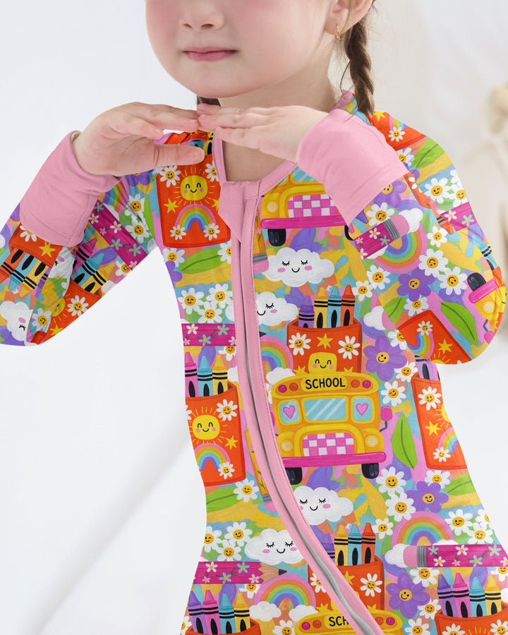 Retro Happy Classroom Bamboo Convertible Zippy