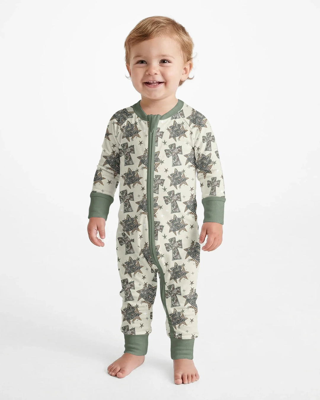 Camo God is Good Family Matching Bamboo Convertible Zippy