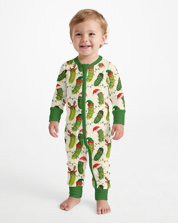 Cheerful Christmas Pickle Bamboo Convertible Zippy