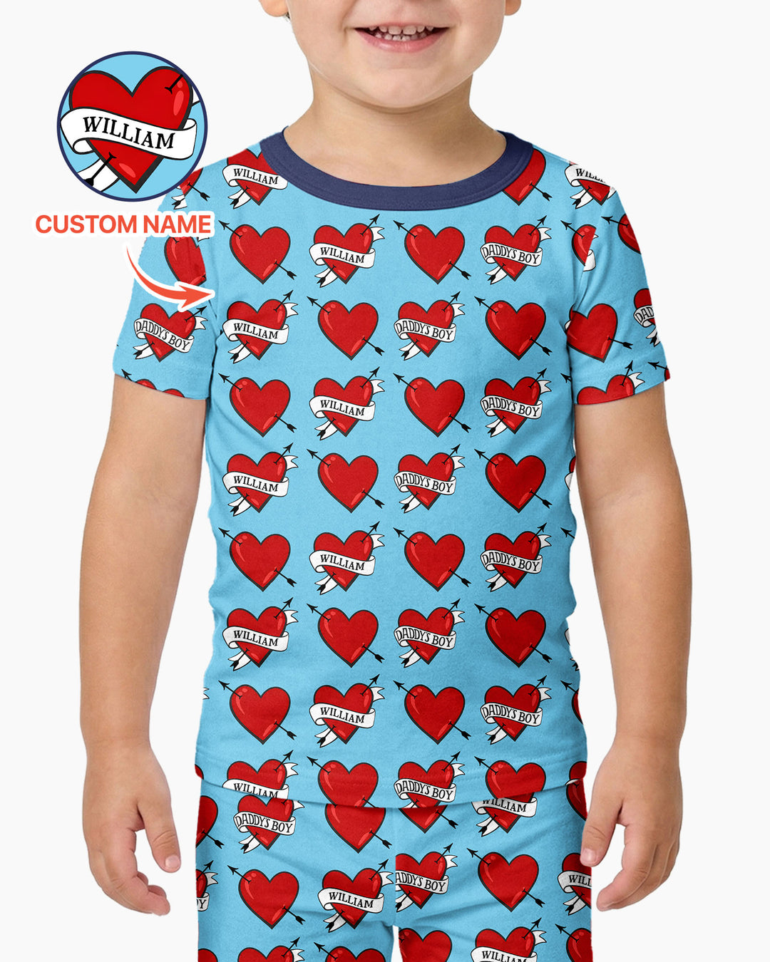 Dad's Kids Bamboo Two Piece Short Sleeve Pajama Set