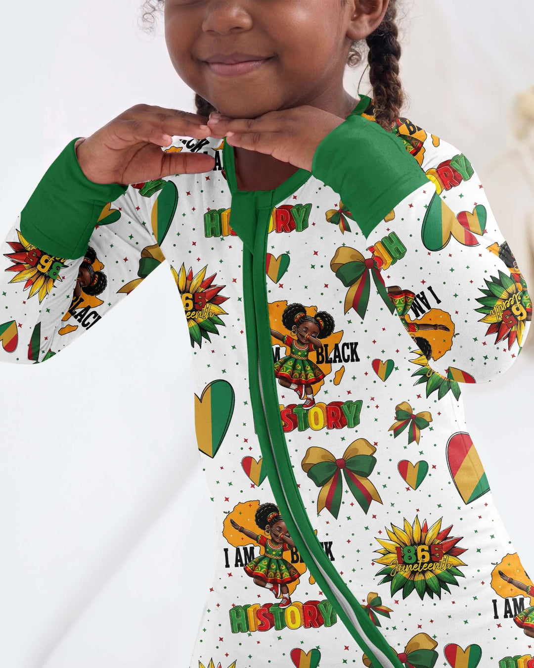 Juneteenth Girl I Am Black History Bamboo Convertible Zippy