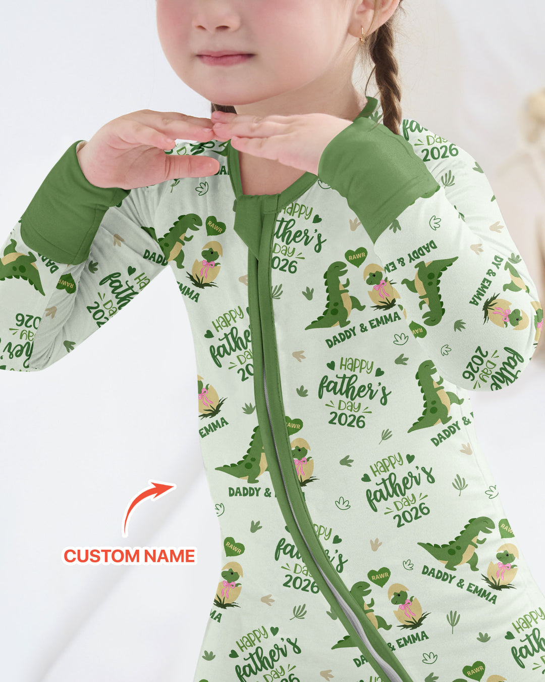 Custom Name Fathers Day 2026 Bamboo Convertible Zippy