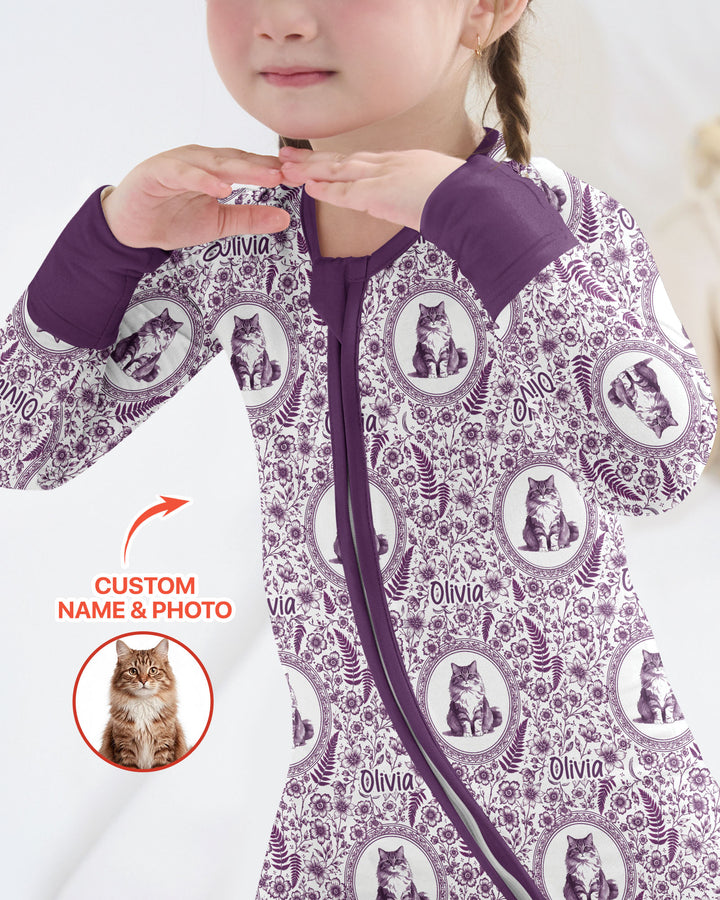 Custom Pet Photo Chinoiserie Garden Bamboo Convertible Zippy
