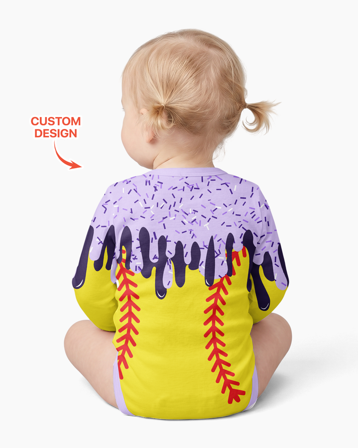 Icecream Drip Scale Bamboo Bodysuit