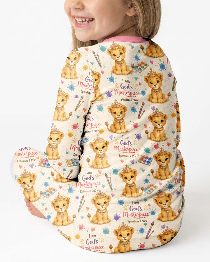 I Am God's Masterpiece Two Piece Long Sleeve Pajama Set