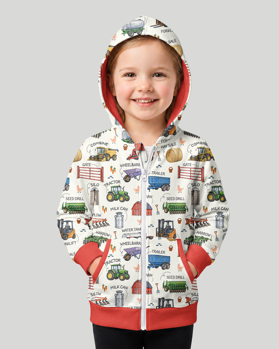 Little Farmer Bamboo Zip Hoodie