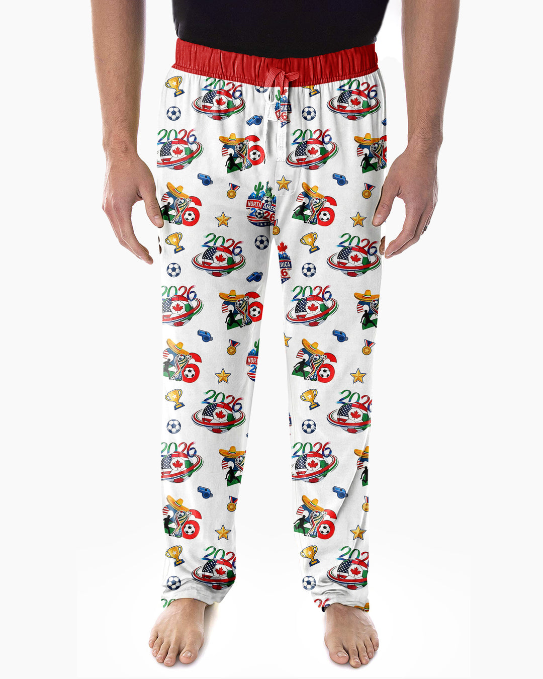 World Soccer North America 2026 Family Matching Bamboo Men's Pajama Set