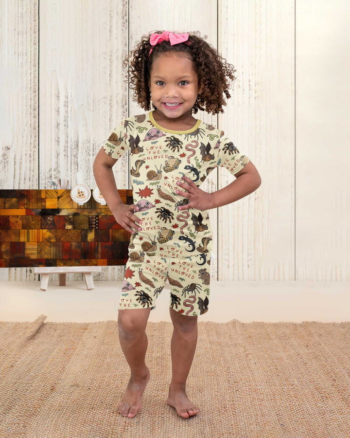 Love the Unloved Bamboo Two Piece Short Sleeve Shorts Pajama Set