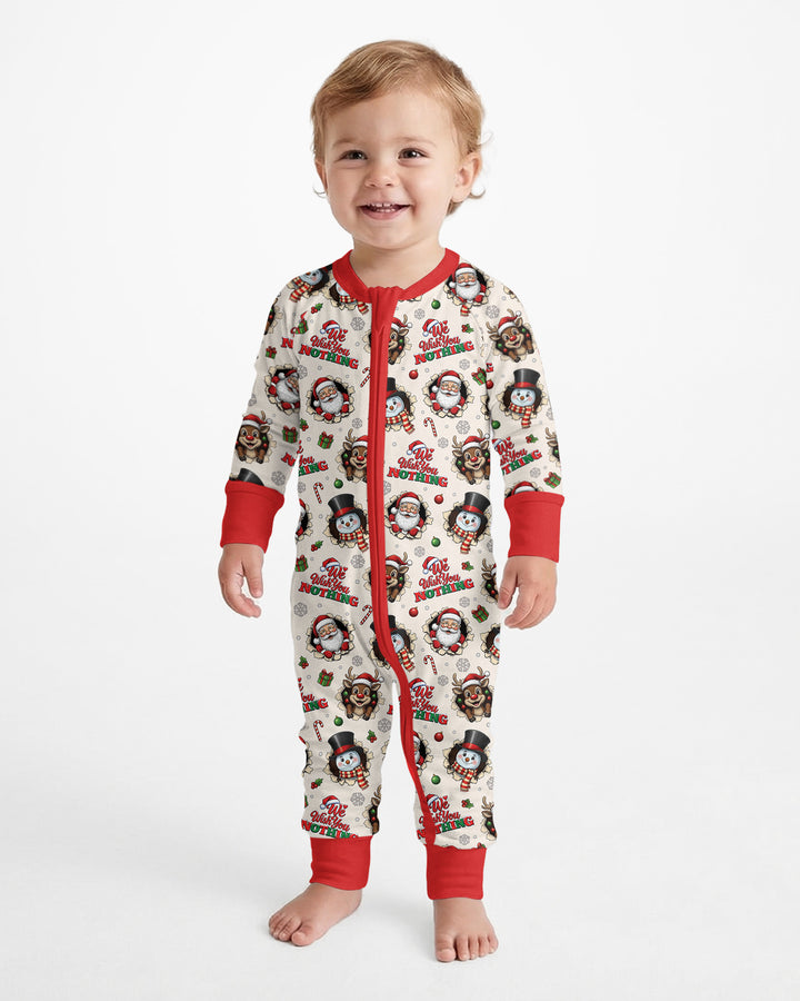 Funny Butt Christmas Squad Bamboo Convertible Zippy