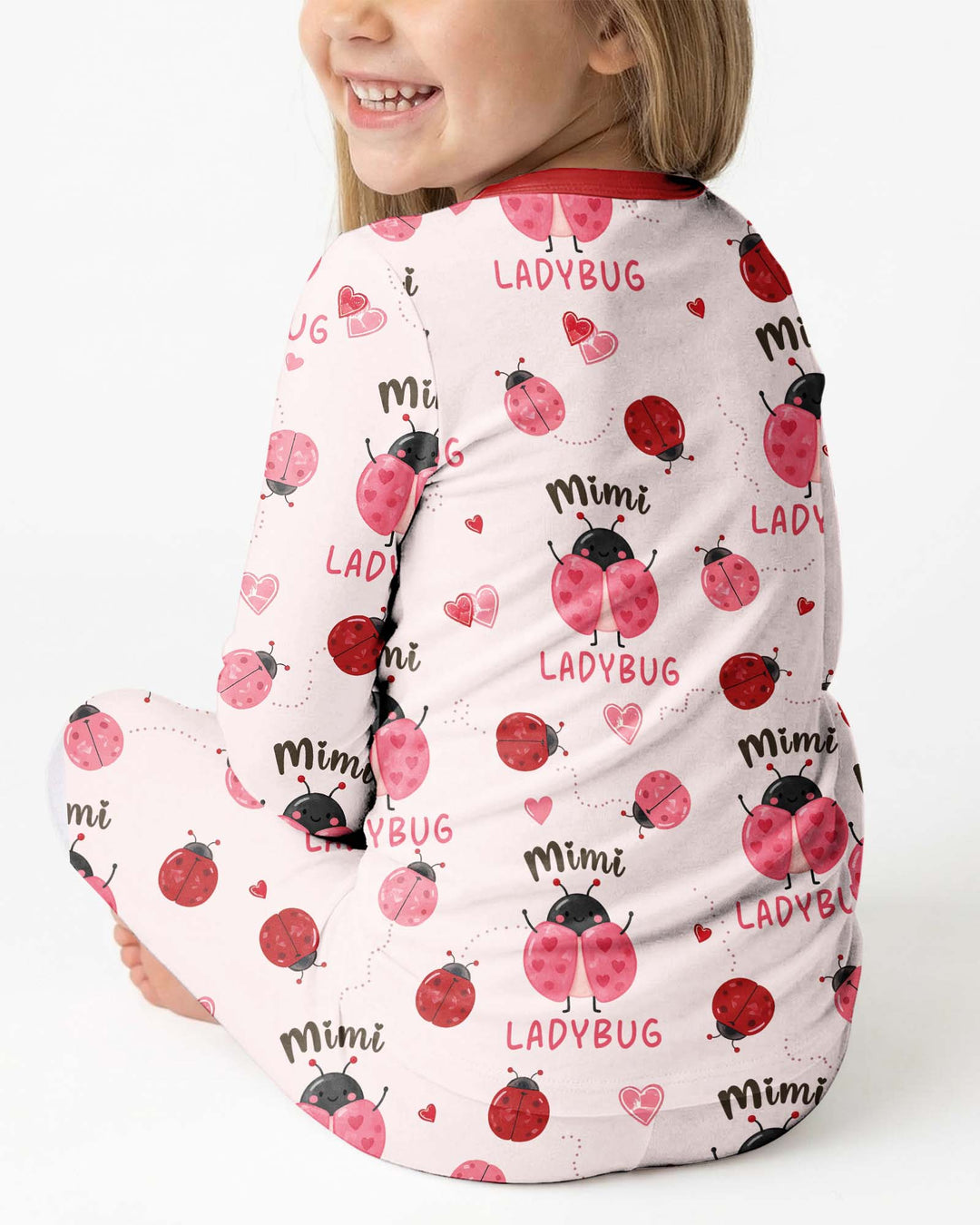 Mimi Ladybug Bamboo Two Piece Long Sleeve Pajama Set