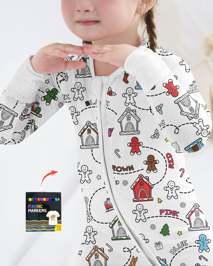 Colorable Matching Color Gingerbread Bamboo Convertible Zippy
