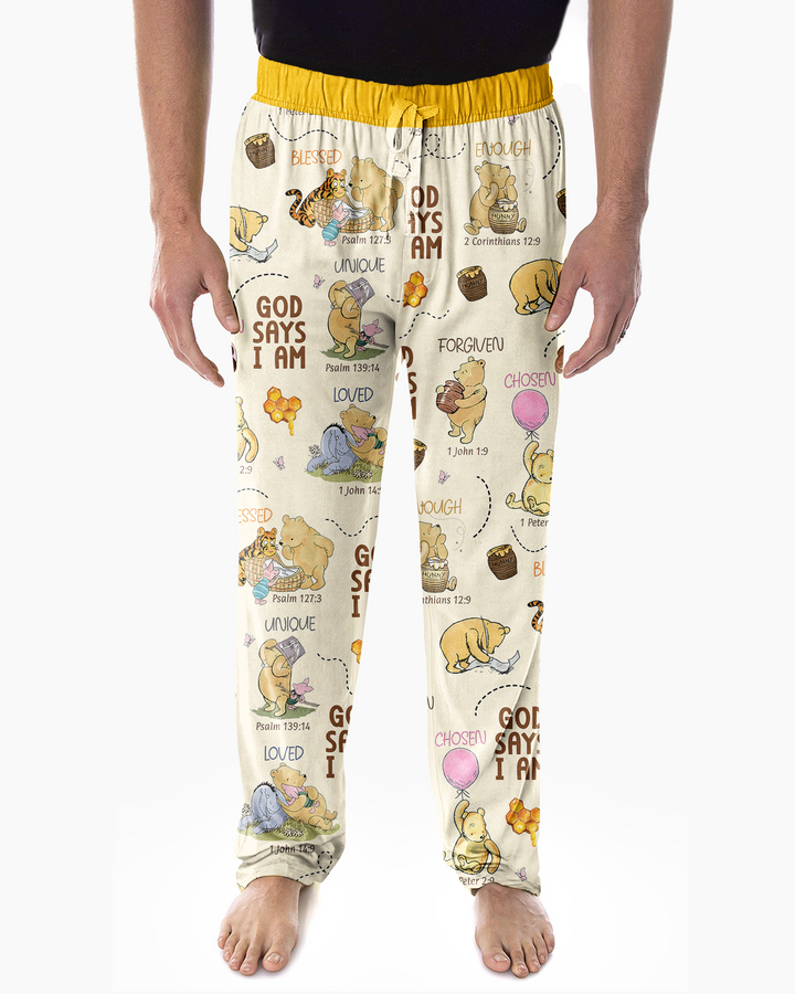 God Says I Am – Little Blessings Bamboo Men's Pajama Set