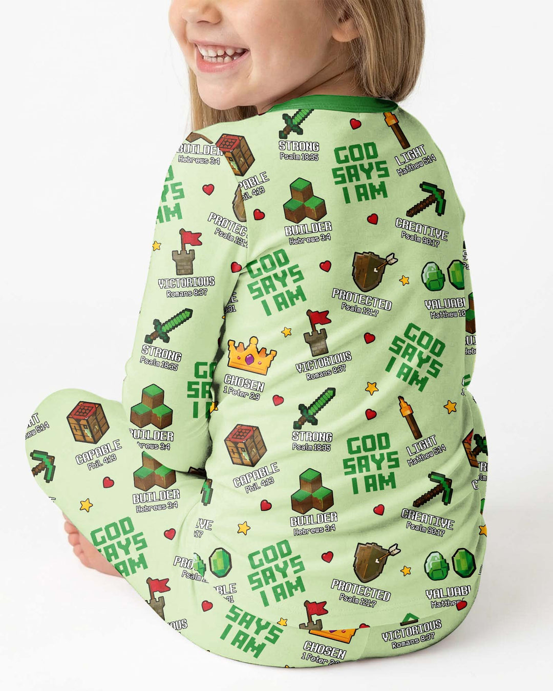 Template Bamboo Two Piece Long Sleeve Pyjamas Set