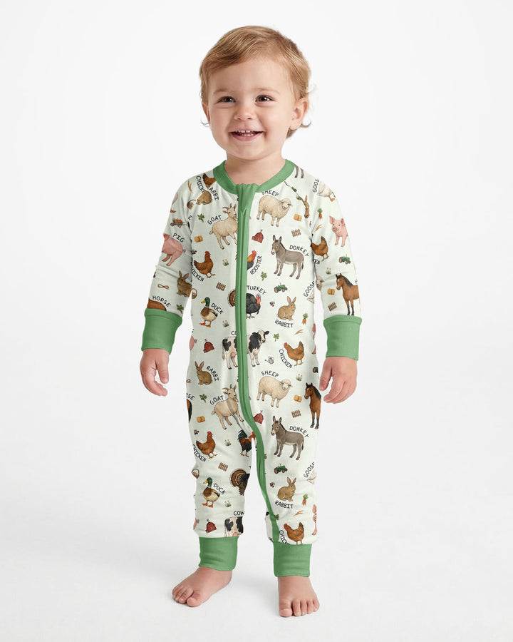 Barnyard Animals Bamboo Convertible Zippy