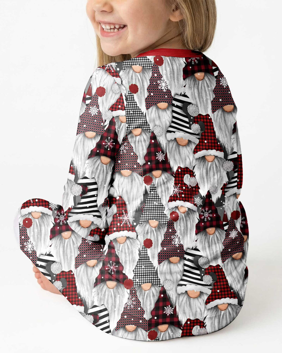Christmas Gnome Bamboo Two Piece Long Sleeve Pajama Set