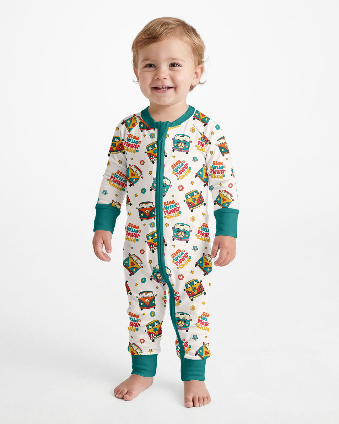 Stay Wild Flower Child Bamboo Convertible Zippy